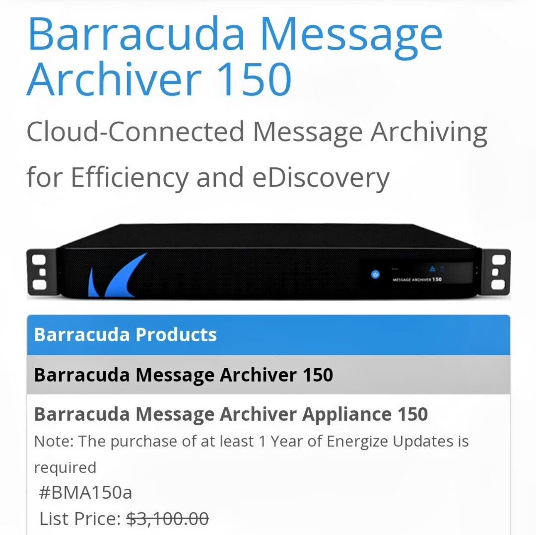 barracuda networks Message Archer BMA150a
