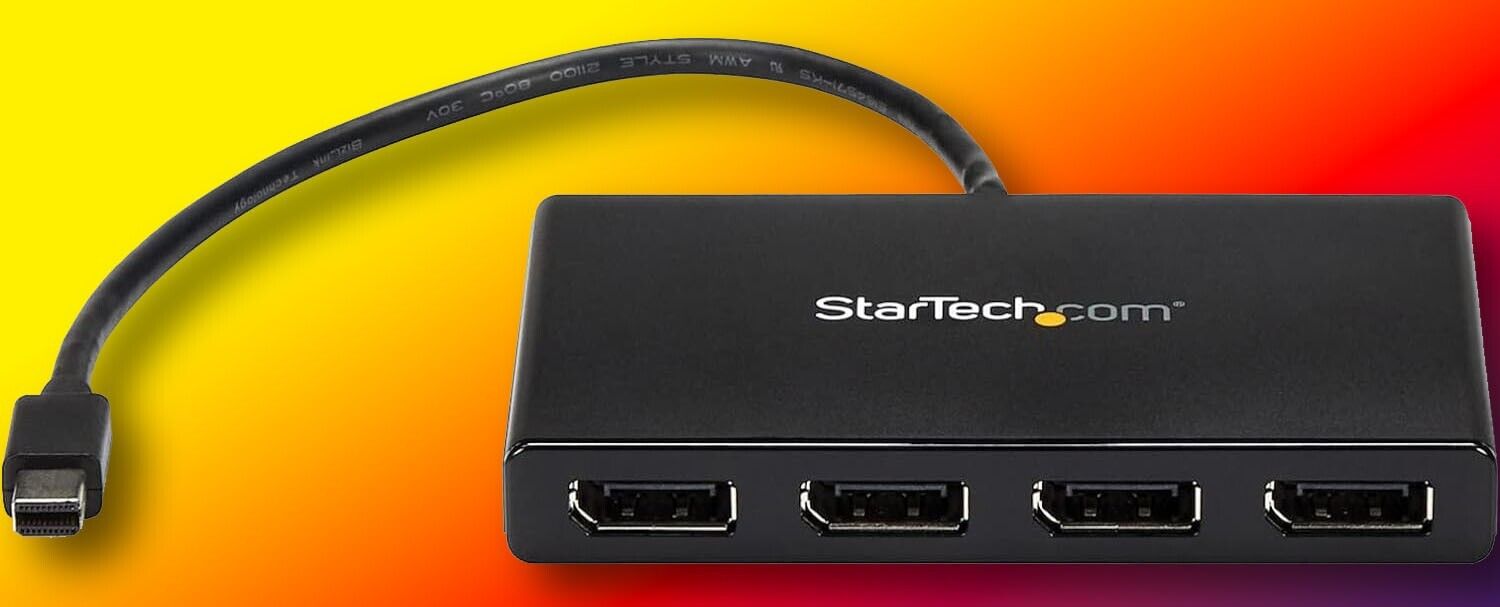 StarTech DisplayPort to DisplayPort Multi-Monitor Splitter - 4-Port MST Hub