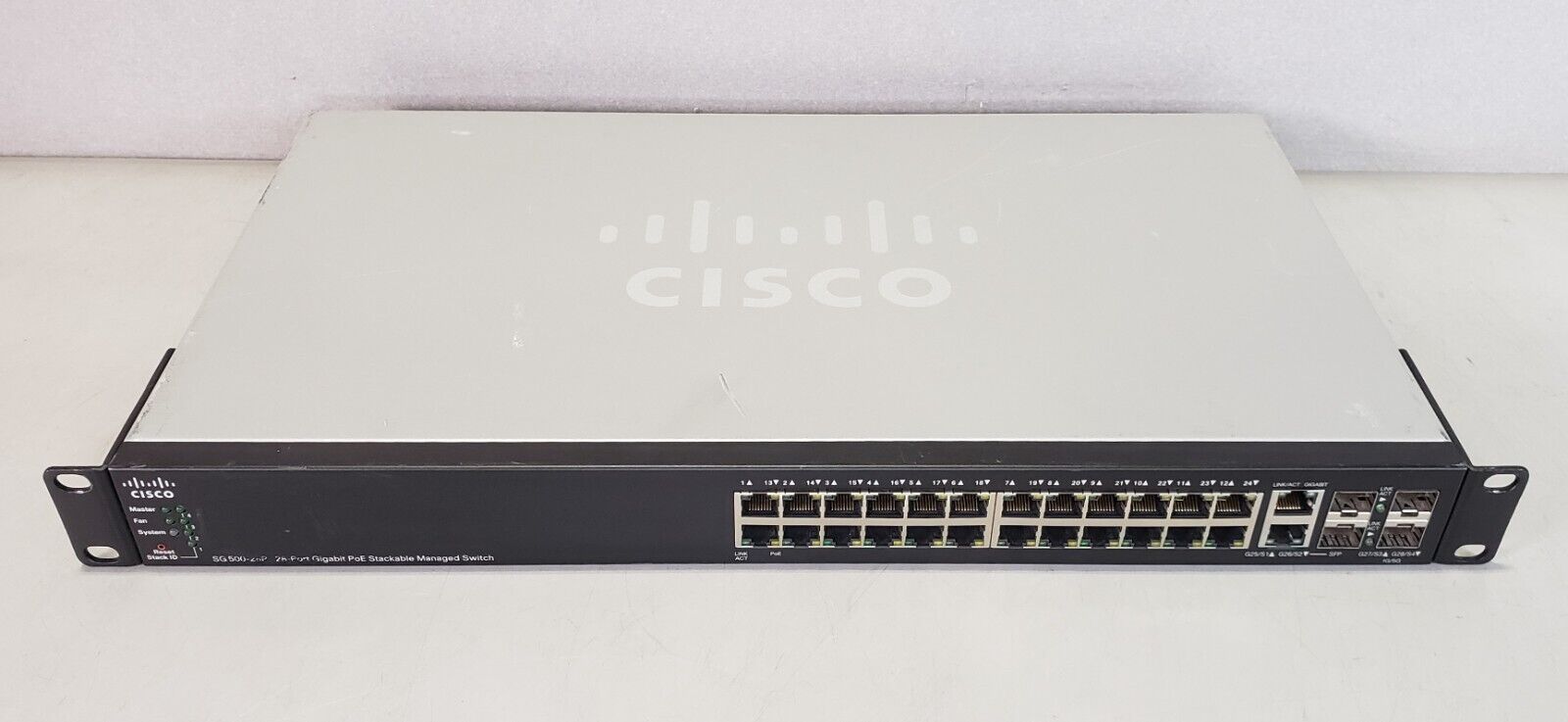 Cisco SG 500-28P-K9 V02 28-Port Gigabyte PoE Stackable Managed Ethernet Switch