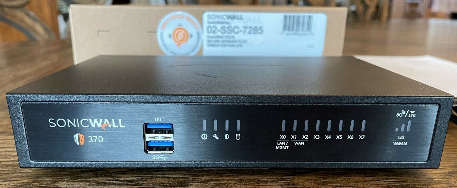 SONICWALL TZ370 SECURE UPGRADE PLUS THREAT EDITION 2YR Open Box - Used 2 weeks