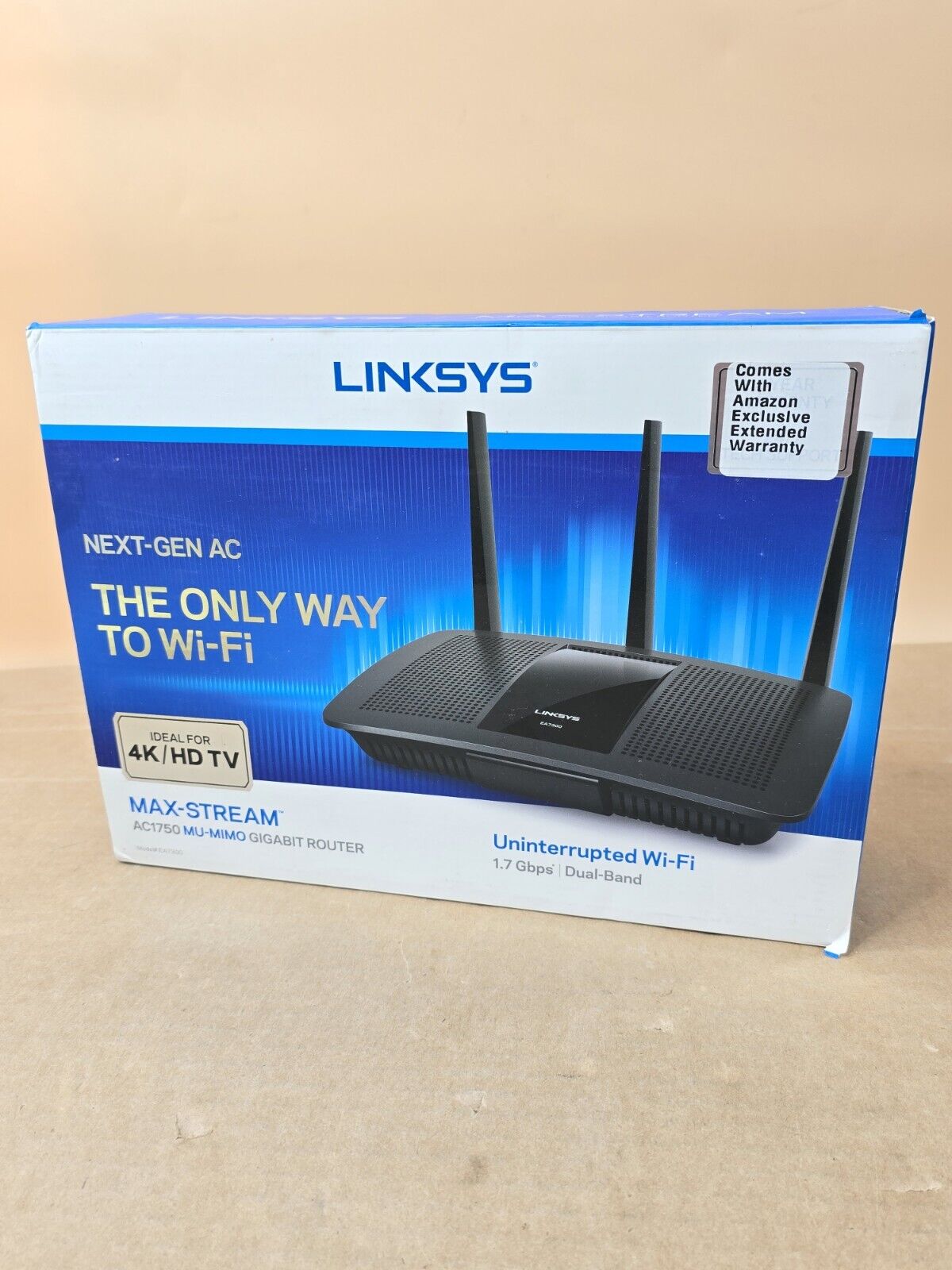 New Sealed Linksys EA7300 Max-Stream: AC1750 Dual-Band Wi-Fi Router