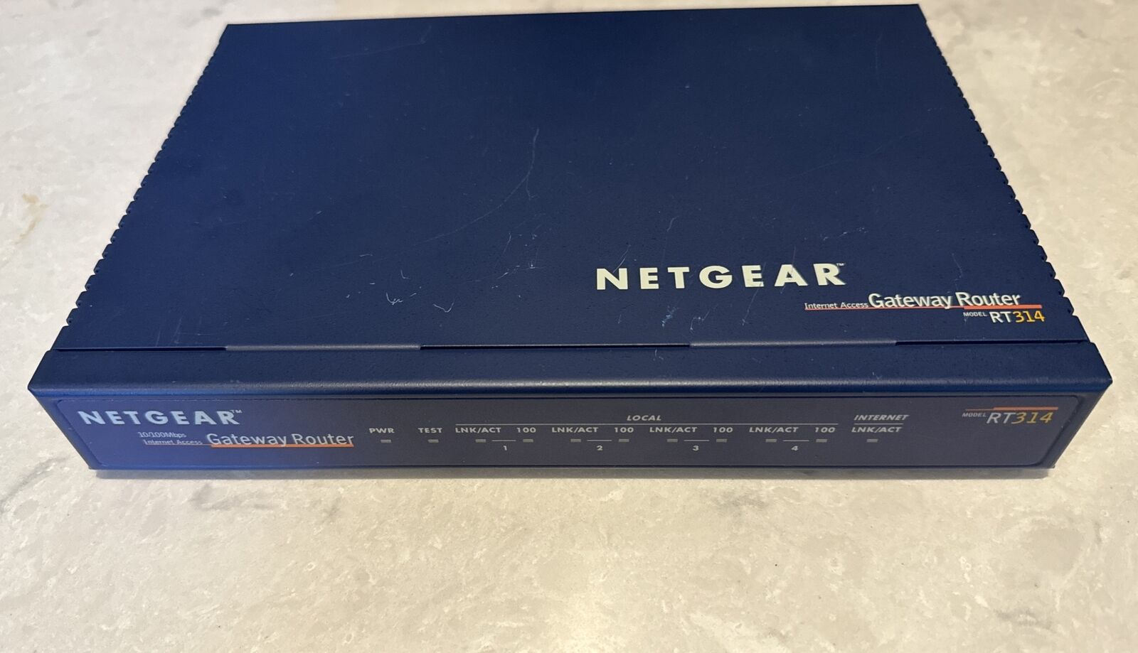 NETGEAR RT314 10/100Mbps Internet Access 4 Port Gateway Router - FREE S/H Tested