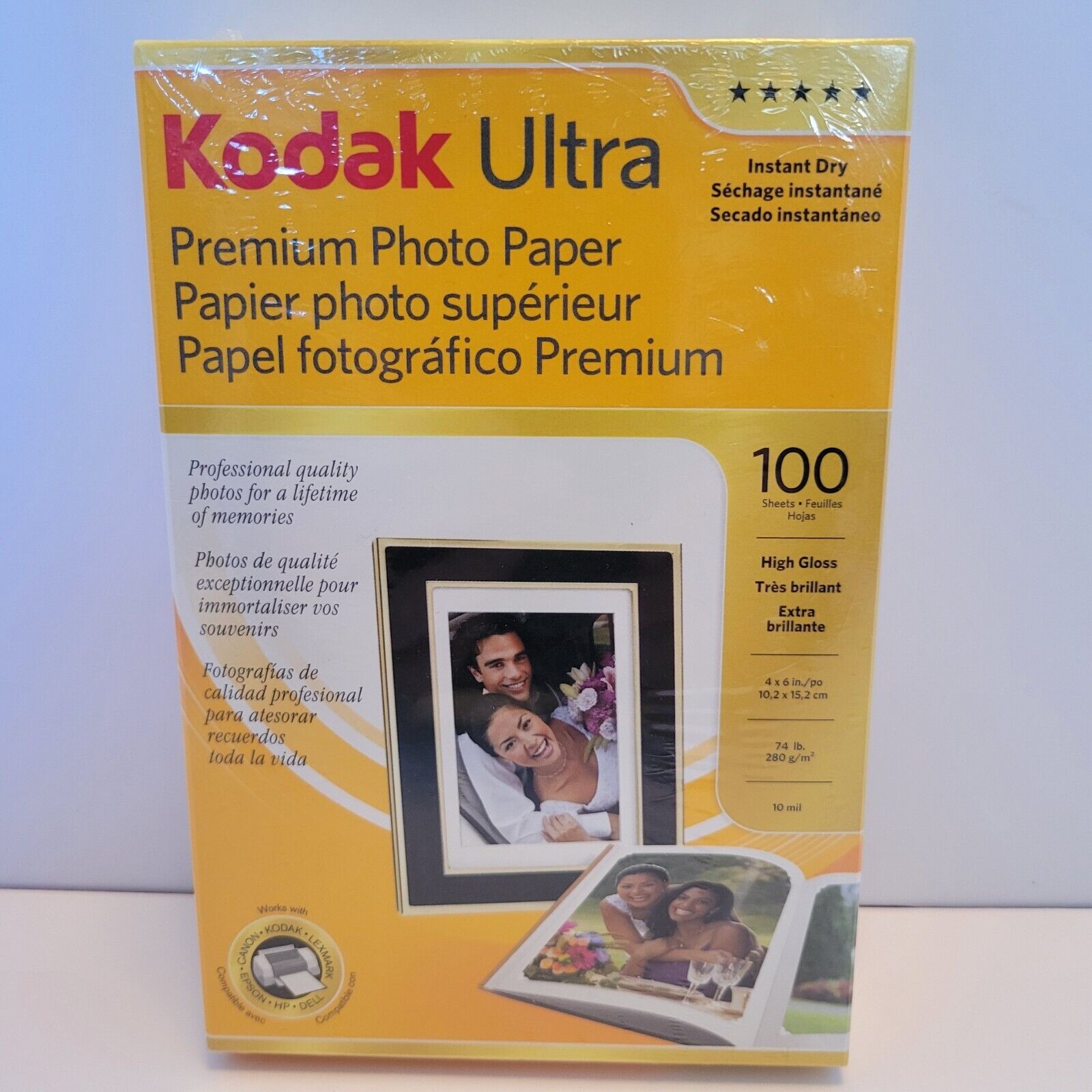 Kodak Ultra-Premium Photo Paper 4x6 Instant Dry High Gloss 100 sheets New 2007