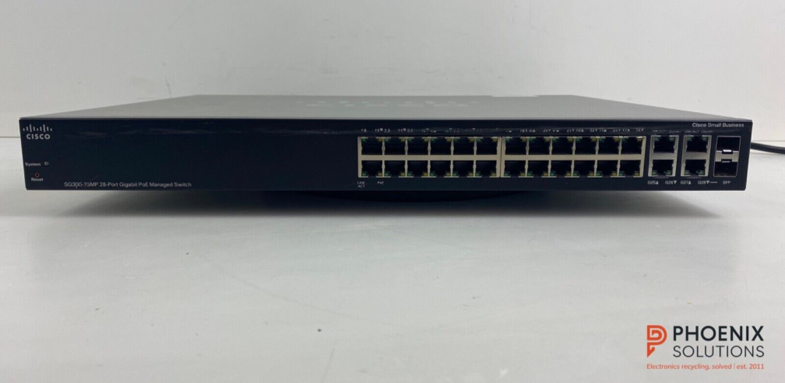 Cisco SG300-28MP-K9 28-Port Gigabit PoE+ 2-Port mini-GBIC Managed Switch 300