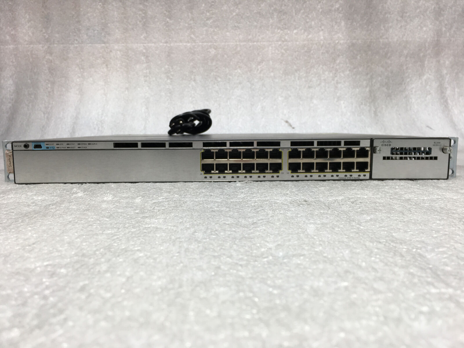 Cisco Catalyst WS-C3750X-24T-S 24 Port Gigabit Managed Ethernet Switch RESET