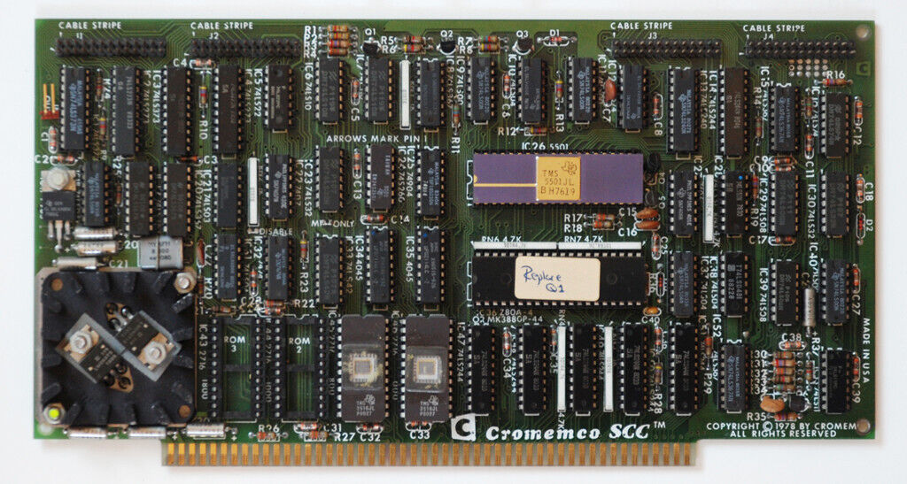 Cromemco SCC S100 CPU Board
