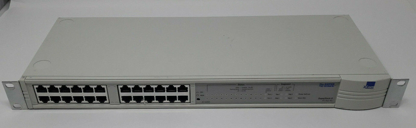 3Com SuperStack II PS Hub 40 24 Port 3C166404 Network Switch