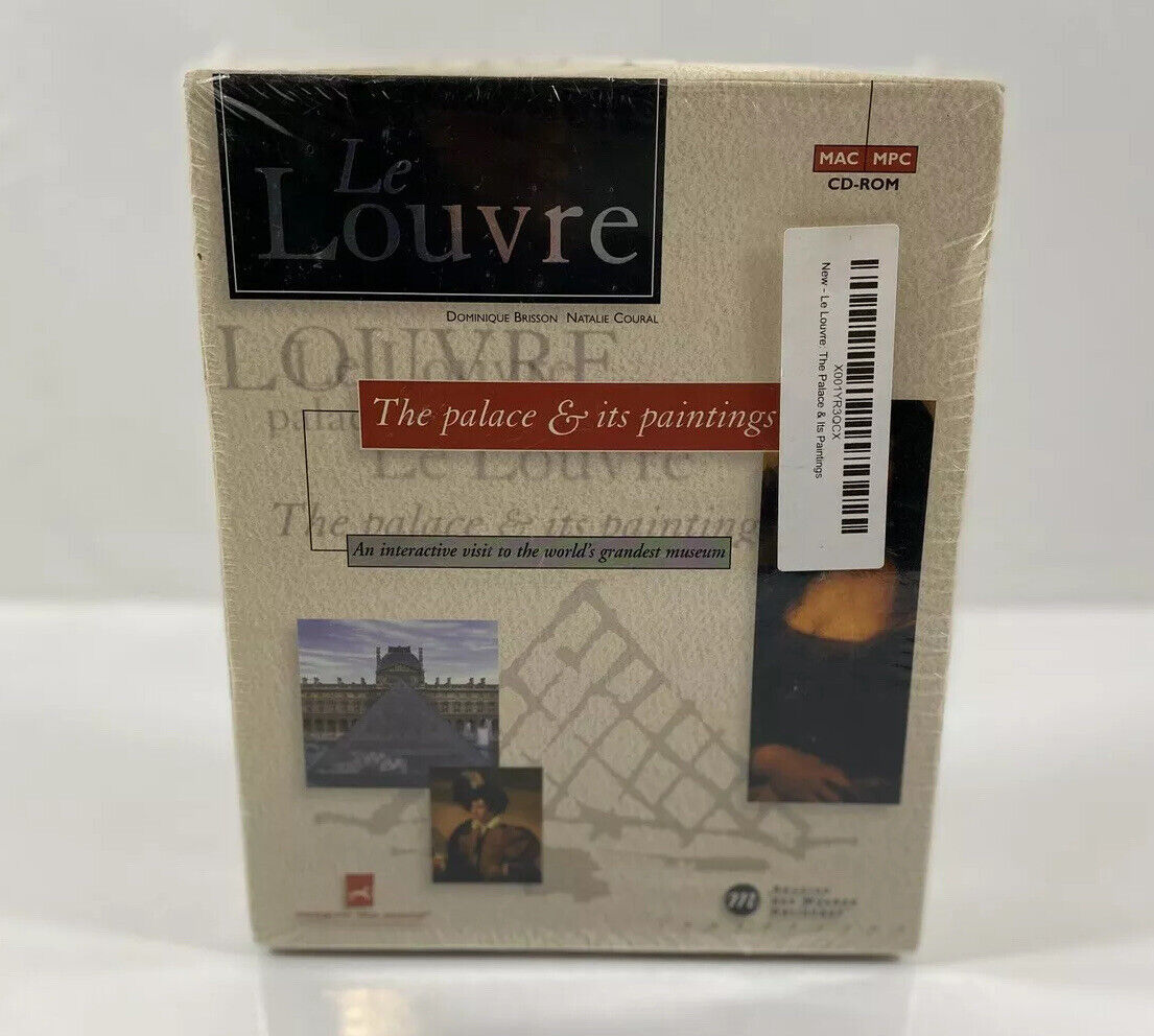 Le Louvre - The Palace And Its Paintings - CD-Rom - Mac or PC 1995 Rare - New