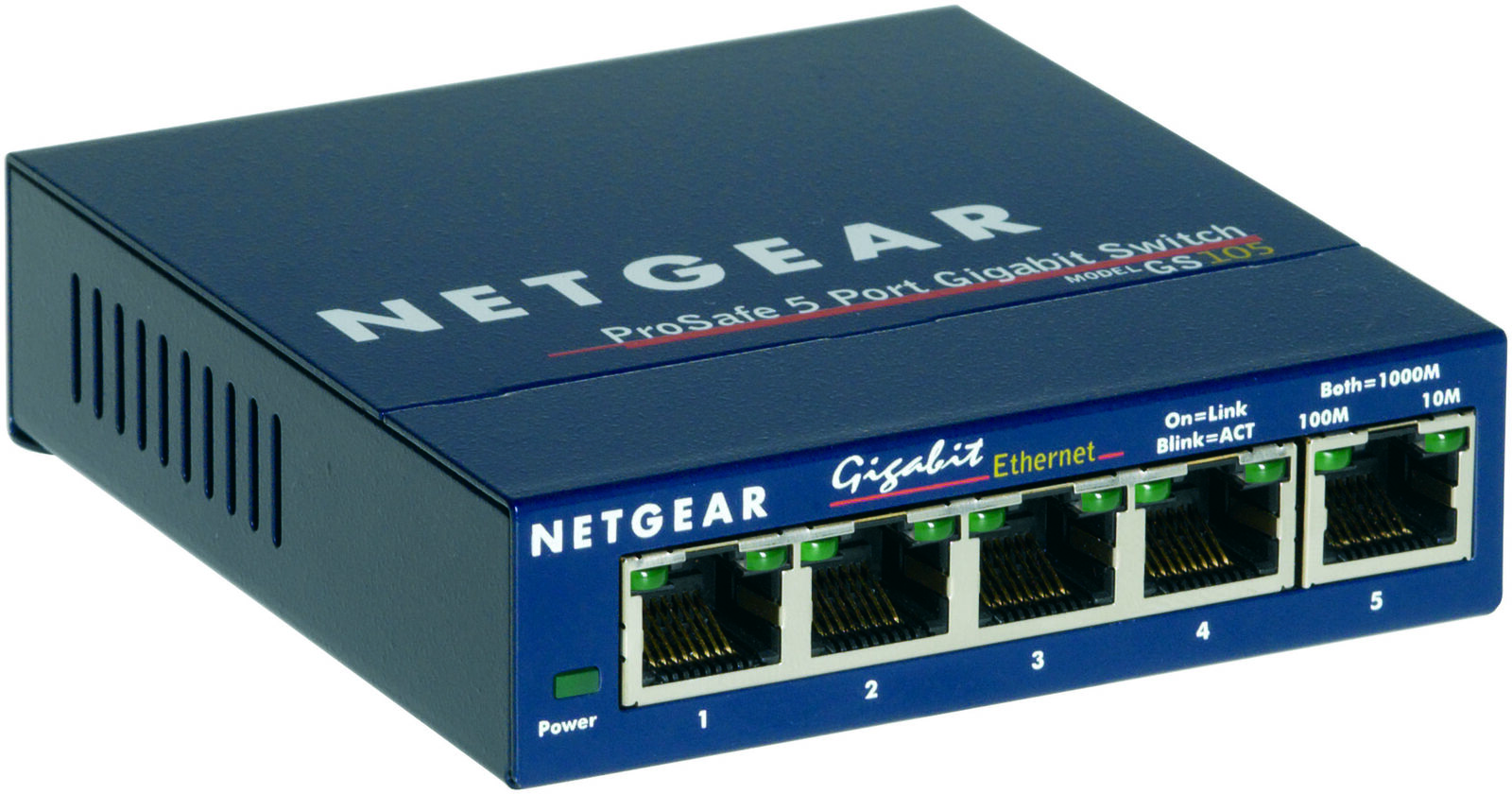 Netgear 5 Port Gigabit Desktop Switch GS105NA UPC 606449029697 - Networking W...