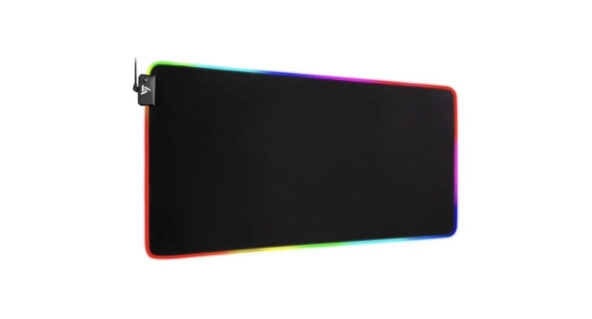 RGB Soft LED Gaming Mouse Pad - Black