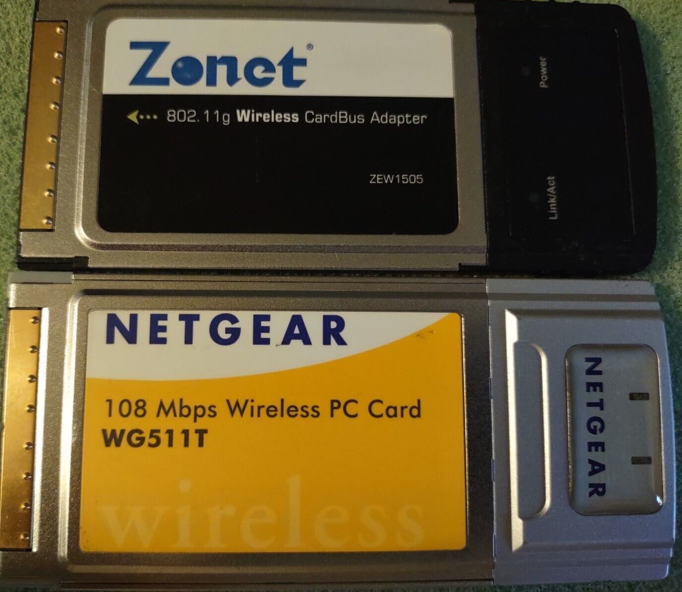 Netgear WG511T 108 Mbps, Zonet ZEW1505 54 Mbps CardBus Wireless PC Card Adapter