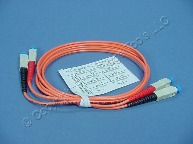 1M Fiber Optic Uplink Multi-Mode Duplex Patch Cable Cord SC 62.5/125 62DSC-M01