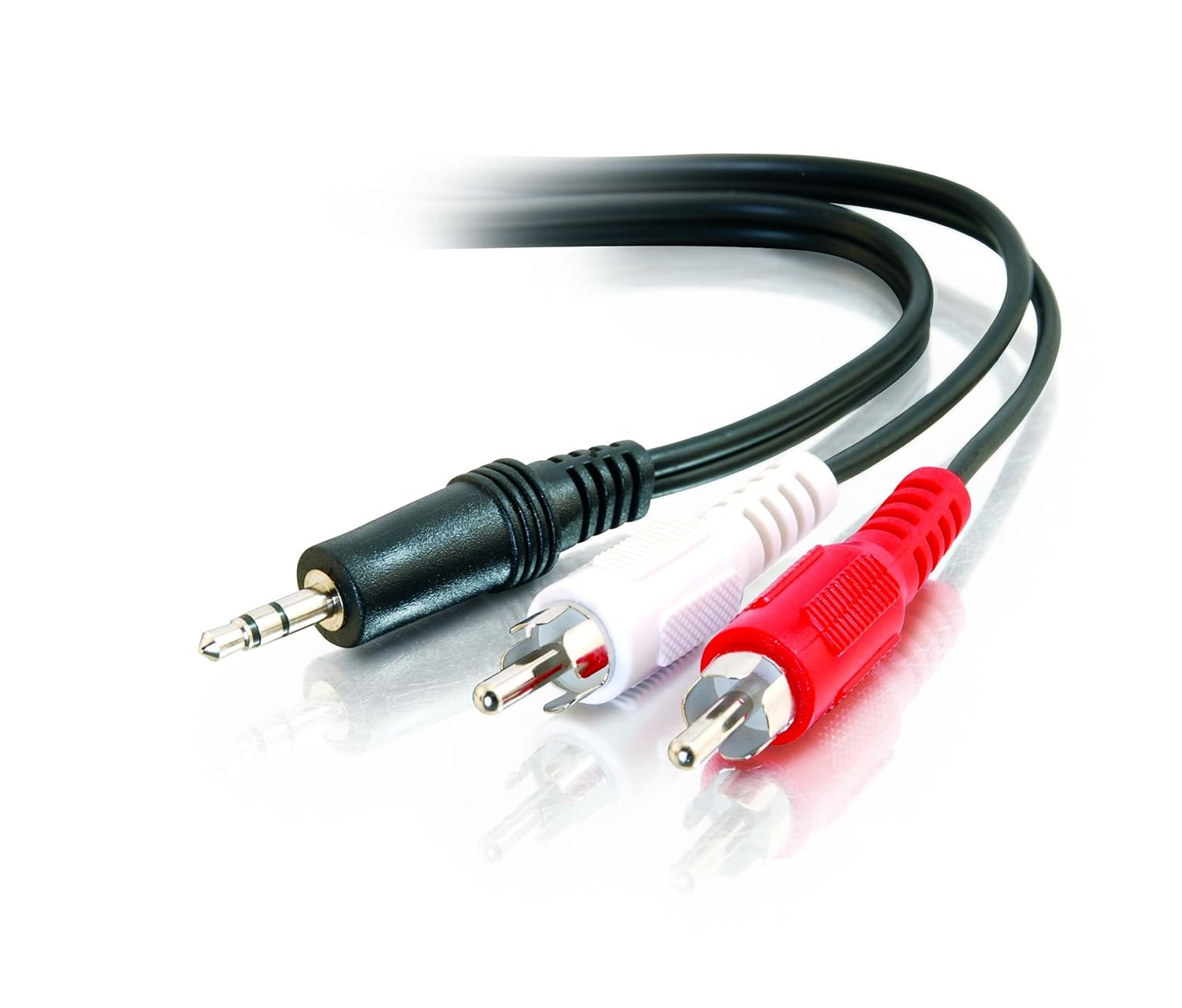 C2G/Cables to Go Legrand - C2G 3.5MM to RCA Y-Cable, 6 Foot Y Splitter Audio Cab