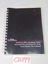 VINTAGE TEXAS INSTRUMENTS USER'S MANUAL-MICROLASER PLUS-TURBO-LASER PRINTERS  picture