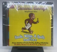 Curious George Reads, Writes, & Spells for Grades 1 & 2 CD-Rom NEW picture