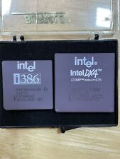 2 Intel I386 And 486DX4 100 MHz A80486DX4-100 SX900 Socket 3 i486 486DX picture