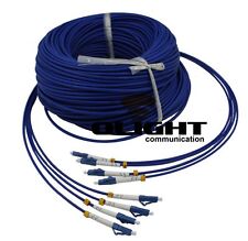 1000M INDOOR ARMORED LC-LC 4 Strands Single-Mode Fiber Patch Cord picture