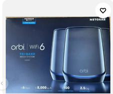 NETGEAR Orbi AX6000 RBK843S-100NAS Wi-Fi 6 Mesh System ( 2 Satalite + 1 Router ) picture