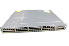 Cisco Catalyst WS-C3750X-48P-S Gigabit Ethernet Network Switch C3KX-NM-10G  picture