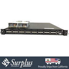 32 Port 40GbE QSFP+ Dell Force10 S6000 SONIC OS Ethernet Switch F2B 2xPSU w/Ears picture
