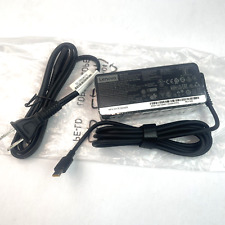 Genuine Lenovo 65W USB C AC Adapter ADLX65YCC2A Thinkpad X1 Carbon 5th 6th OEM picture