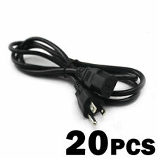 (Lot of 20) Computer PC Power Cord Cable 18AWG 4FT picture