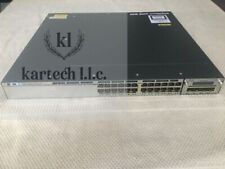 Cisco WS-C3750X-24T-E 24-Port Gigabit 3750X Switch w/ AC Power - IPSERVICE LICEN picture