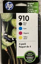 4 Pack HP Genuine 910 Black And 910 Color Ink (in box) picture