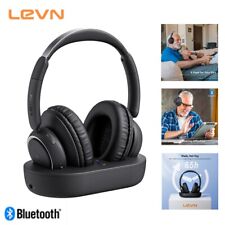 LEVN Bluetooth Wireless Headphones For TV, With TV Transmitter Charging Base picture