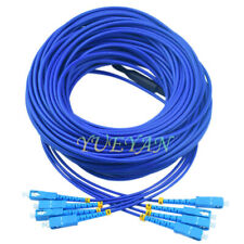 100M Indoor Armored SC-SC 4 Strand Single-Mode 9/125,Fiber Patch Cord DHL free picture