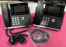 Lot Of 2 Yealink SIP-T46G IP Phones W/ Power & Cables picture