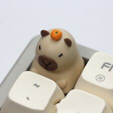 Cute Animal Artisan Capybara Resin Keycap for Mechanical Keyboard Gift picture