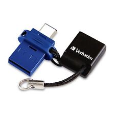 Verbatim Store 'n' Go USB Flash Drive 3.0, Dual USB, USB C and USB A, 16GB, Bl picture