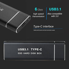 Hard Disk Box Wear-resistant Fast Transmission Ssd External Hard Drive Box Black picture