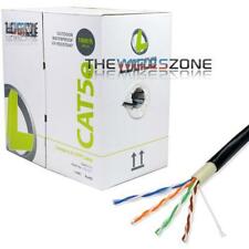 CAT5E Outdoor UTP Ethernet LAN Network CCA Direct Burial 1000' Feet 24 AWG Cable picture