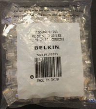 NEW BELKIN COMPONENTS R6G088-R-100 RJ45 PLUG FOR ROUND CABLE 100 PACK picture