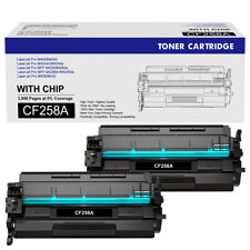 2 x Compatible With HP 58A Toner Cartridge / CF258A / BRAND NEW / FAST SHIPPING picture
