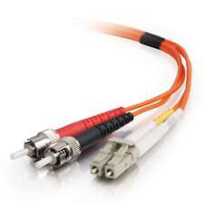 10 PACK LOT 1m LC-ST Duplex 62.5/125 OM1 Multimode Fiber Patch Cable Orange 3FT picture