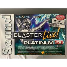 Vintage Creative Sound Blaster Live Platinum 5.1 Sound Card Bundle-New Open box picture