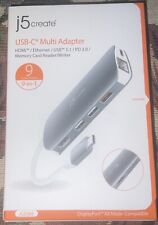 BRAND NEW J5 Create USB-C 9-in-1 Multi-Port Adapter (JCD383) FACTORY SEALED picture