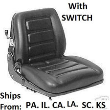 SUSPENSION FORKLIFT SEAT w Switch. MITSUBISHI  HYSTER YALE NISSAN CROWN TAYLOR picture