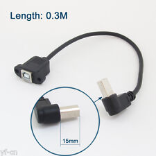 5pcs 30cm Printer Scanner Extension B Cable Right Angle Male to Female Screw picture