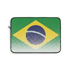 Custom Brazilian Flag - Flag of Brazil Laptop Sleeve picture