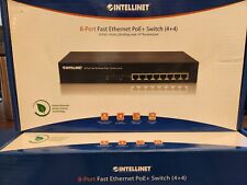 INTELLINET 8-PORT FAST ETHERNET PoE+ SWITCH (4X4) 561075 NEW SEALED picture