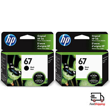 New HP 67 Black 2-Pack Ink Cartridges Genuine picture