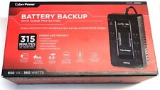 CyberPower 650VA Battery Back-Up System UPS 8 Outlet Surge Protector SX650U  picture