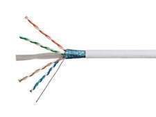 Monoprice Cat6A Ethernet Bulk Cable - 500ft, White, Solid, 550Mhz, F/UTP, 23AWG picture