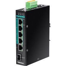 TRENDnet 6-Port Hardened Industrial Gigabit PoE+ Layer 2 Managed DIN-Rail Switch picture