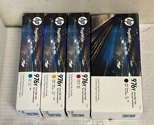 SET OF GENUINE HP 976Y(L0R05A/L0R06A/L0R07A/L0R08A)EXTRA HIGH YIELD INK EXP:2021 picture