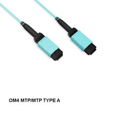 Kentek 10 Meter MTP Type A OM4 50/125 Multi-Mode 12 Fibers Trunk Cable OFNP MPO picture